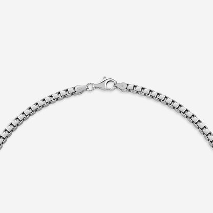 Sterling Silver 4.7mm Box Chain Necklace Diamond Cut Thick