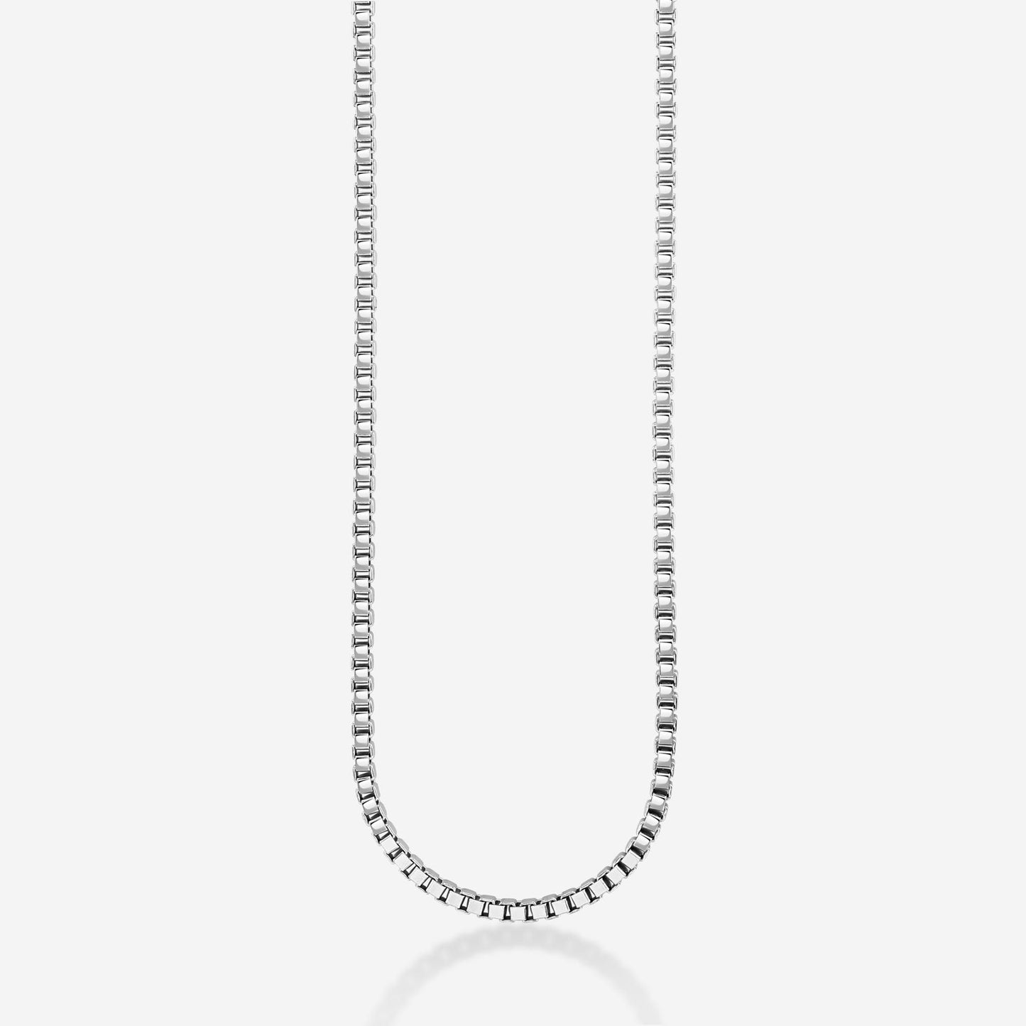 Sterling Silver 4.7mm Box Chain Necklace Diamond Cut Thick