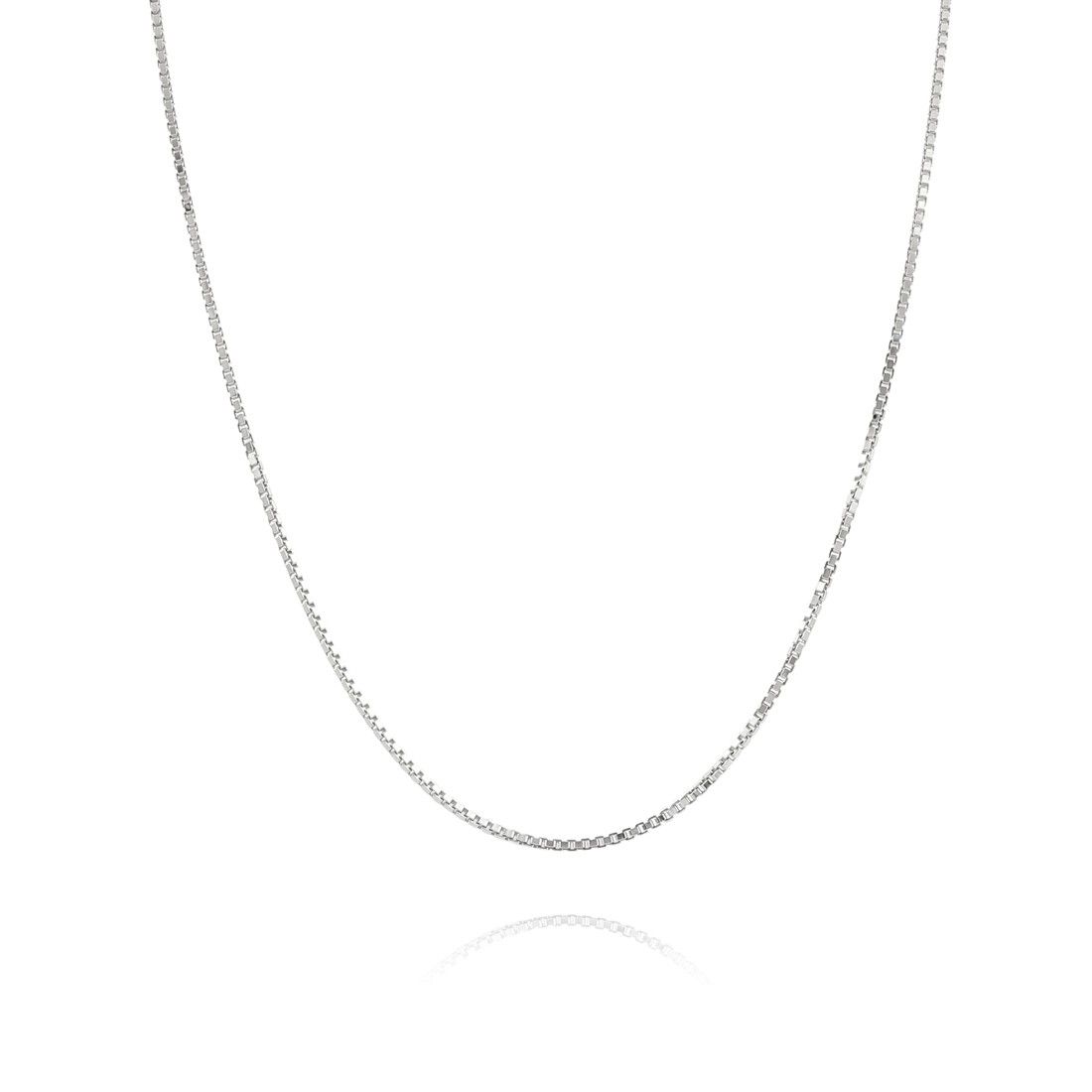 Sterling Silver 1mm Box Chain Necklace