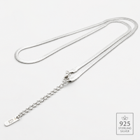 Premium 925 Sterling Silver Viper Chain - Lightweight, Durable & Effortlessly Elegant
