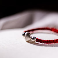 Heart Shaped Silver Sparkle Bracelet