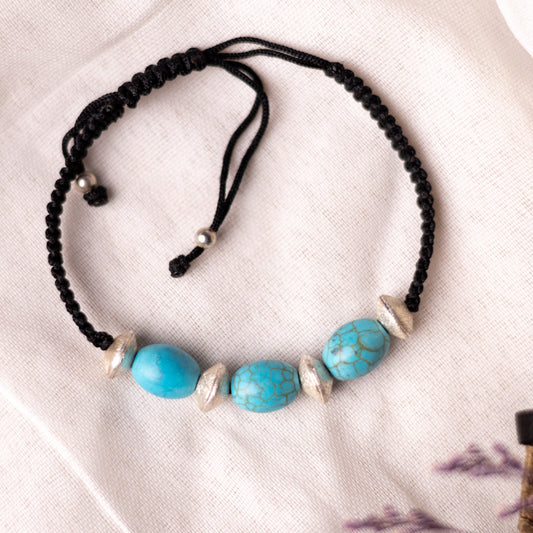 Turquoise Bead Stone Bracelet