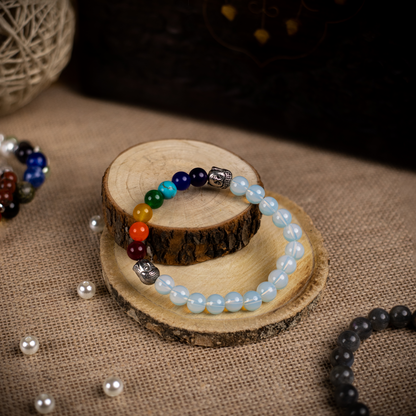 7 Chakra Beads Bracelets with Opalite