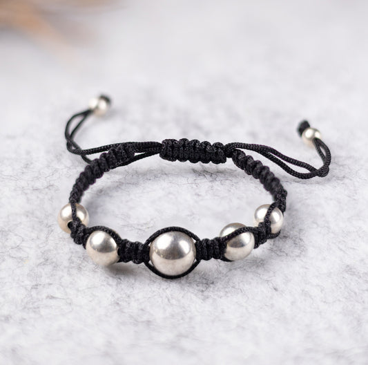 Adjustable Pearl Sparkle Bead Bracelet