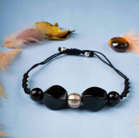 Black Quartz Beaded Bracelet 1