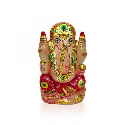 God Idols Rose Quarts Lord Ganesha Idol Image 1
