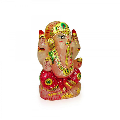 God Idols Rose Quarts Lord Ganesha Idol