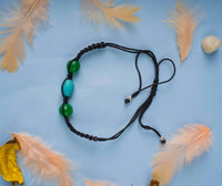 Handcrafted blue and green Bracelet 2