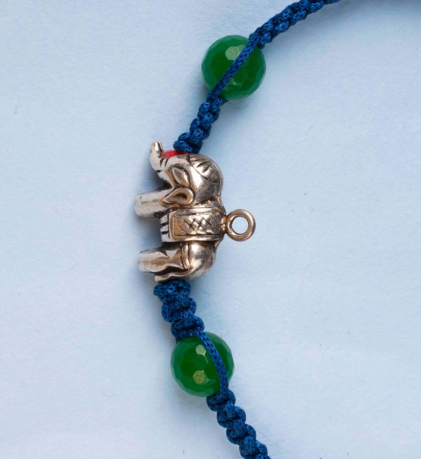 Handmade Green Beads Ele Bracelet