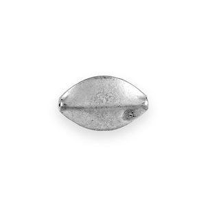 Oval Silver Die Bead