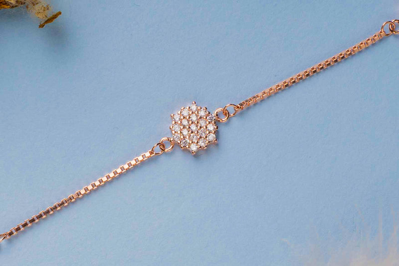 Pentagon Motives Silver Bracelet 1