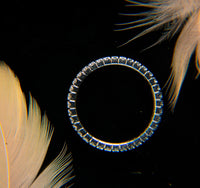 Premium Crystal-Studded 925 Silver Band 7