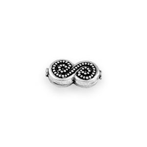 S-Shaped Silver Bali Bead
