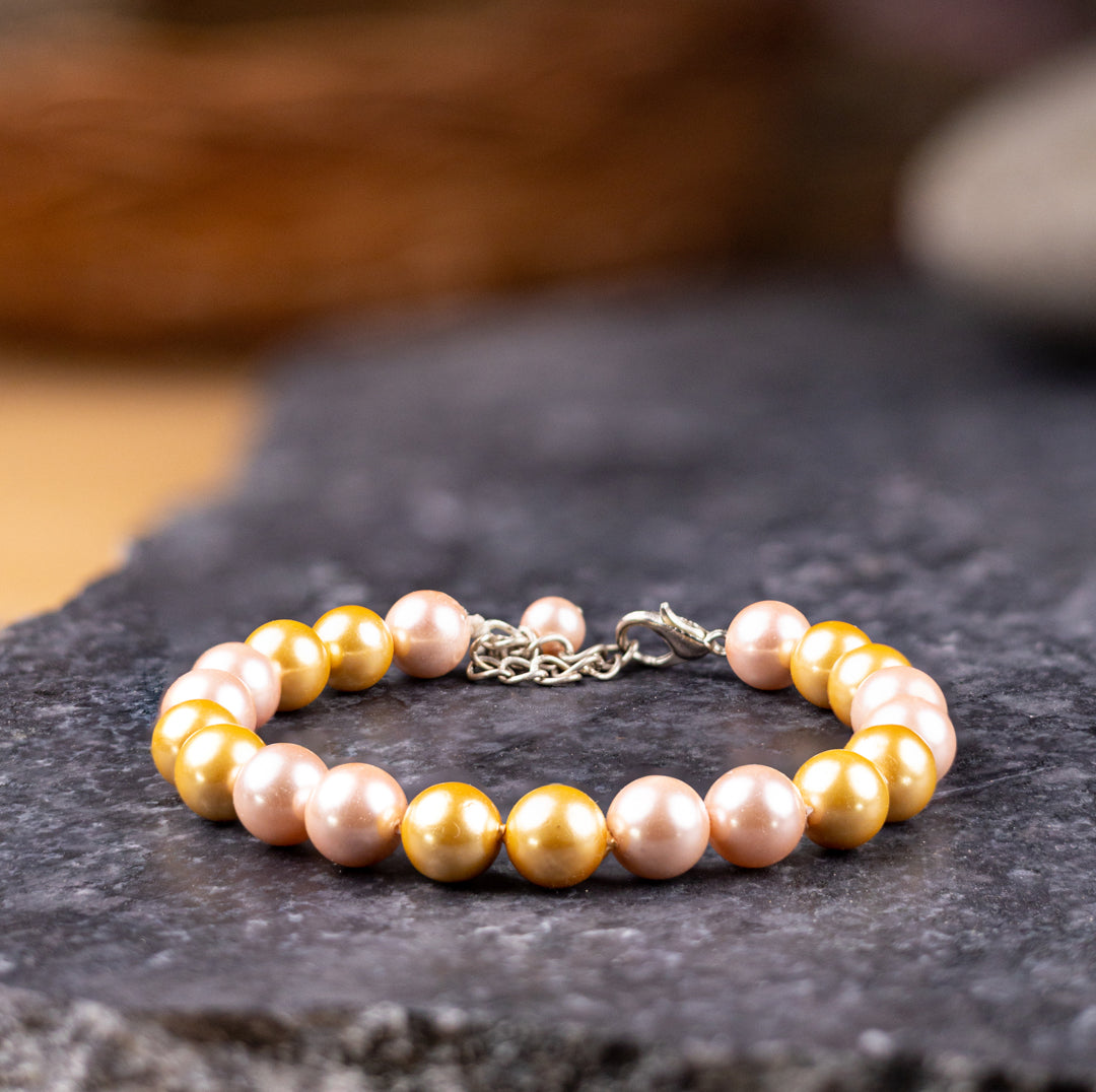 Shell Pearl Bead Bracelet