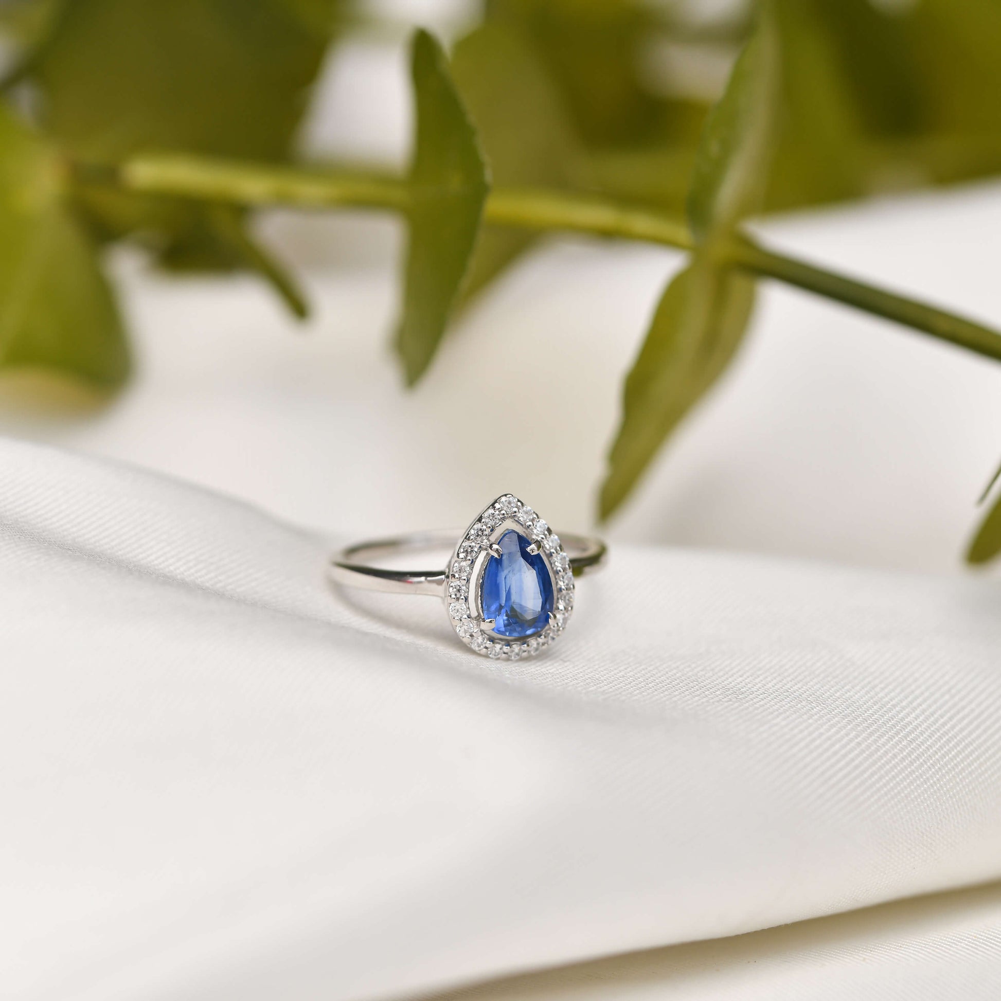 Silver CS Rings Delicate Blue Kyanite Ring Image 1
