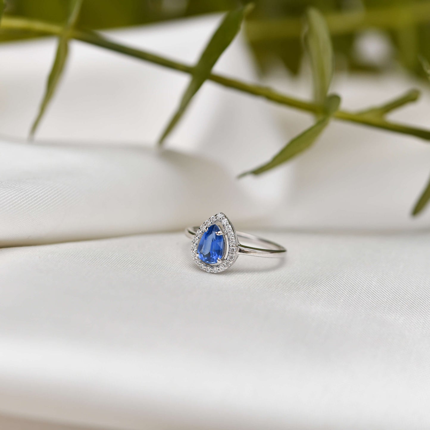 Silver CS Rings Delicate Blue Kyanite Ring Image 2