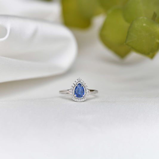 Silver CS Rings Delicate Blue Kyanite Ring Image 3
