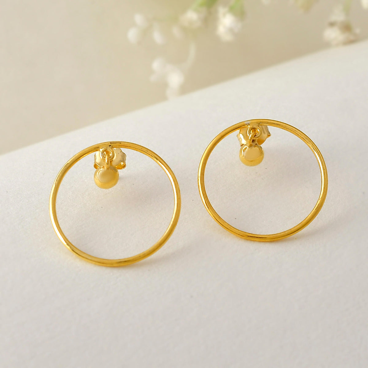 18K Gold plated Hoop Earrings – VerveJewels - Main Image