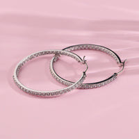 Silver Earrings Sterling Silver Hello Hoops image Image 2