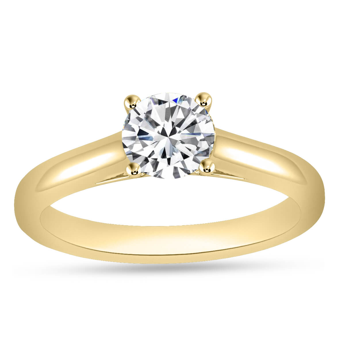 Silver Engagement Rings 925 Sterling Silver Swarovski Crystal Ring Image 2