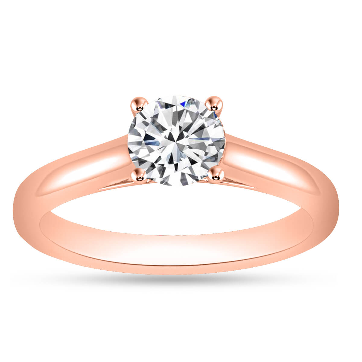 Silver Engagement Rings 925 Sterling Silver Swarovski Crystal Ring Image 3