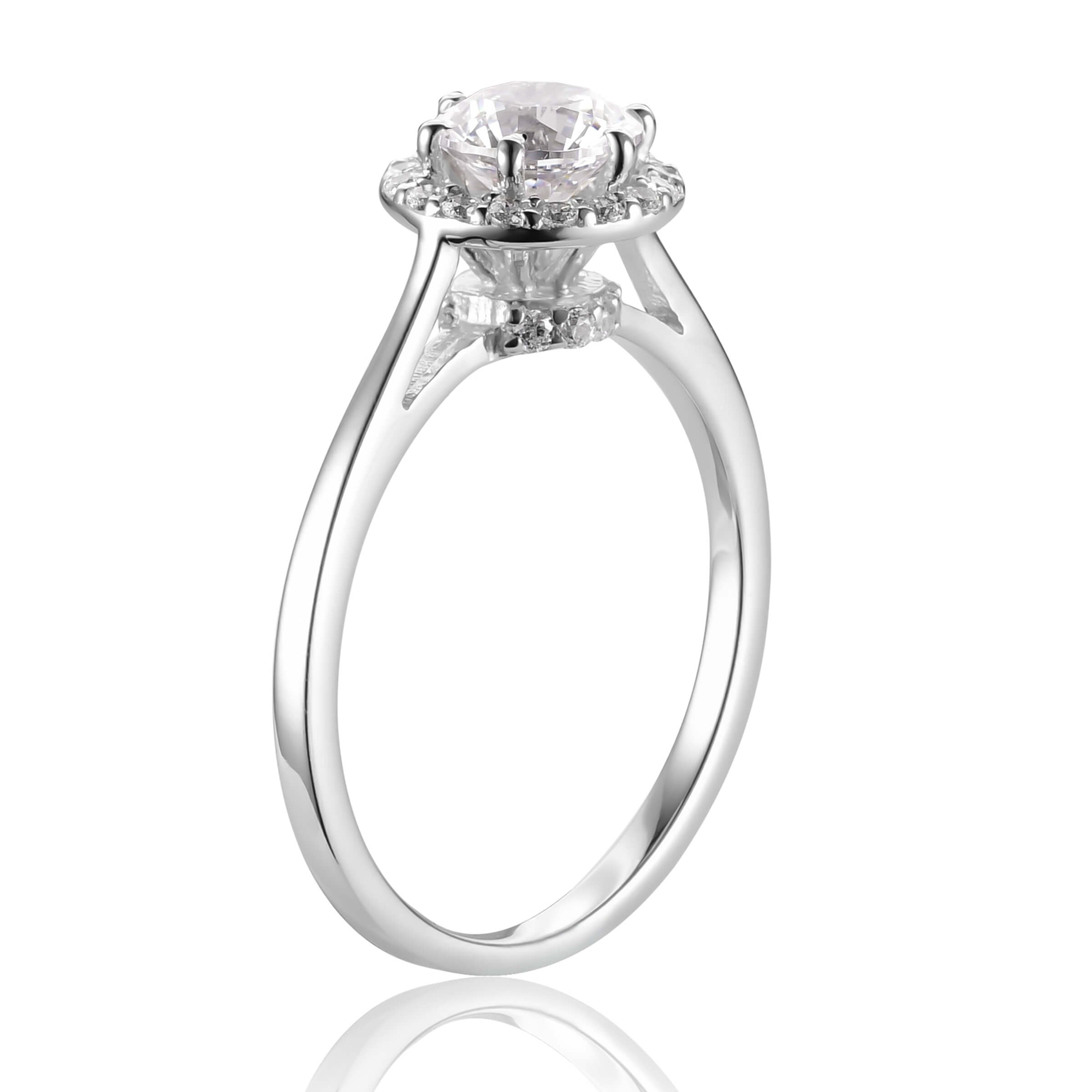 2.96 Ctw Solitaire Round VVS1 Diamond Engagement Ring,Full Eternity Wedding  Band ,10k Yellow Gold – BrideStarCo