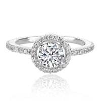 Silver Engagement Rings Exquisite Sterling Silver Ring