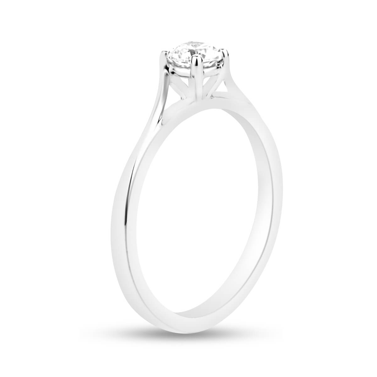 Silver Engagement Rings Feminine Swarovski Crystal Eternity Band Image 1