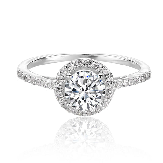 Silver Engagement Rings Phenomenon aura Pure Silver Ring