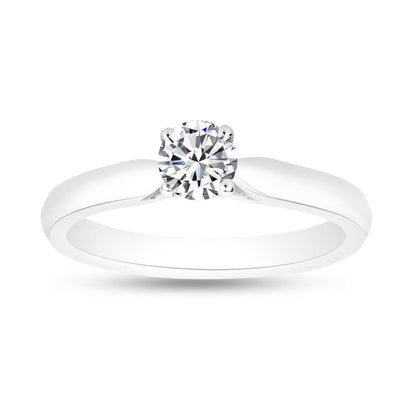 Silver Engagement Rings Prismatic Cybele Swarovski Ring Image 1