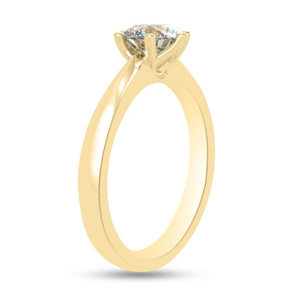 Silver Engagement Rings Swarovski Crystal Floral Forever Ring Image 4