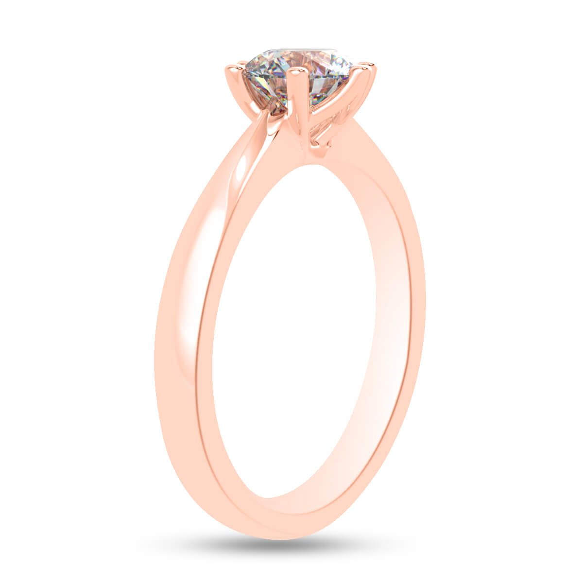 Silver Engagement Rings Swarovski Crystal Floral Forever Ring Image 5