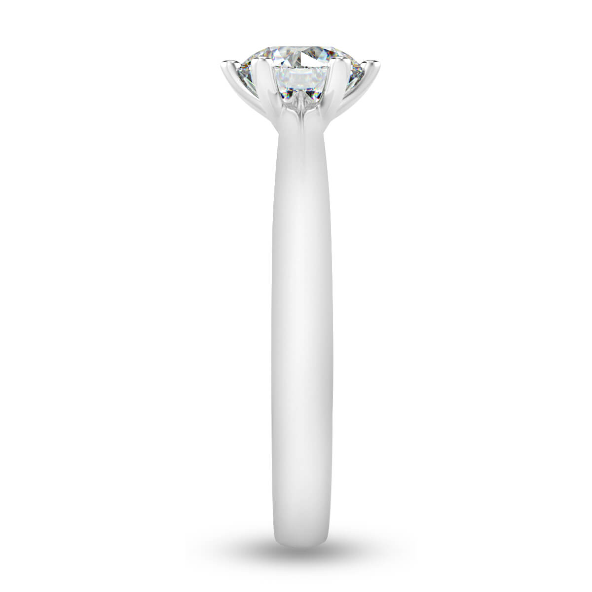 Silver Engagement Rings Swarovski Crystal Floral Forever Ring Image 6