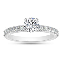 Silver Engagement Rings Swarovski crystal Cornelia Engagement Ring Image 1