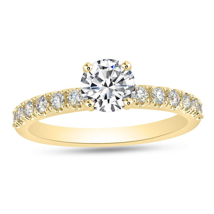 Silver Engagement Rings Swarovski crystal Cornelia Engagement Ring Image 2