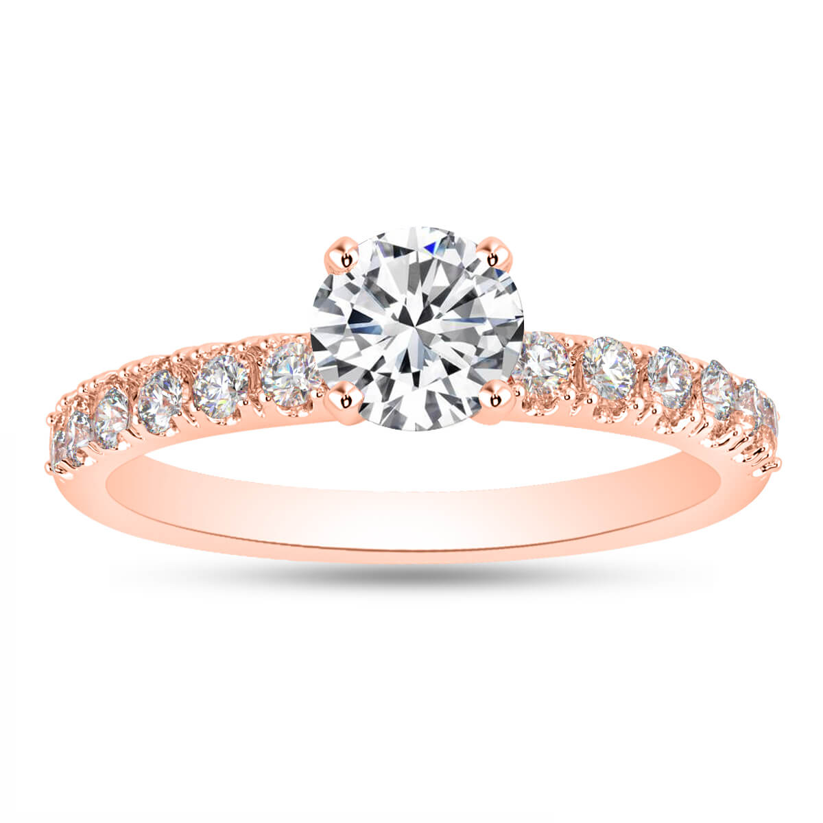 Silver Engagement Rings Swarovski crystal Cornelia Engagement Ring Image 3