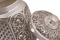 Silver Gift and Articles Designer Jar in Silver Image 2