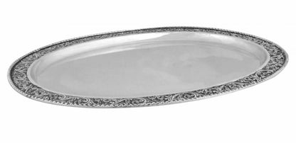 Silver Gift and Articles Handcrafted Silver Tray Image 1