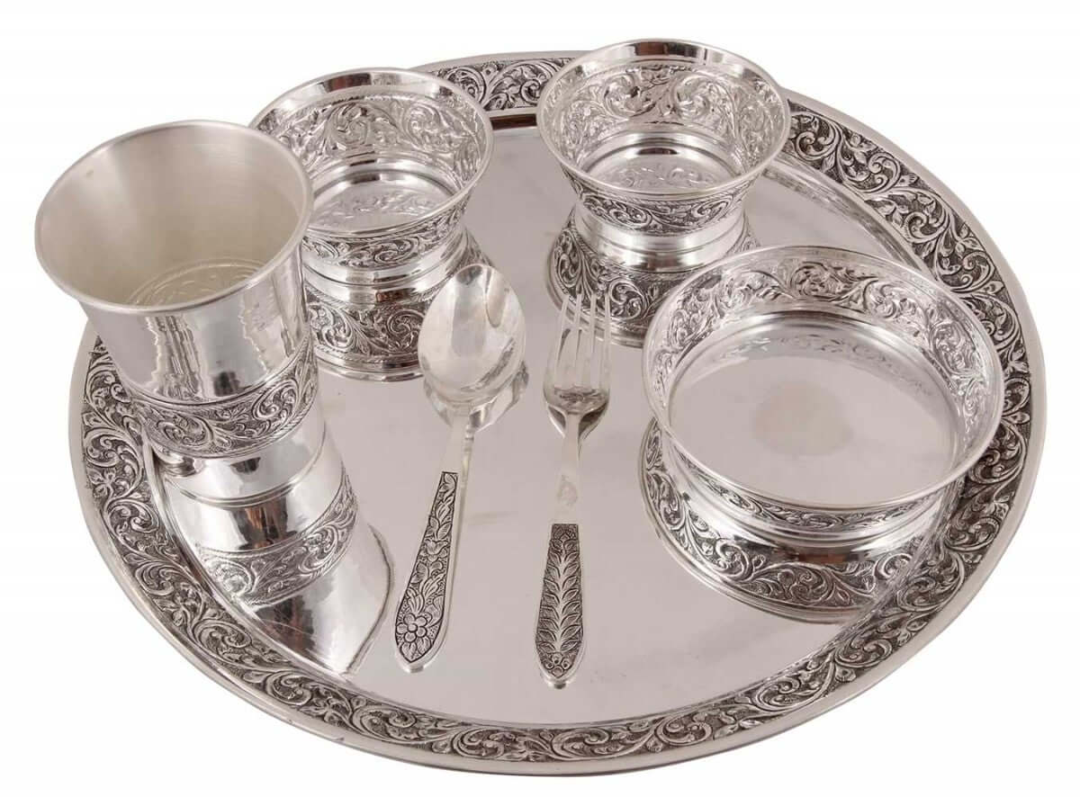 Silver Gift and Articles Silver Dinner Set Image 10