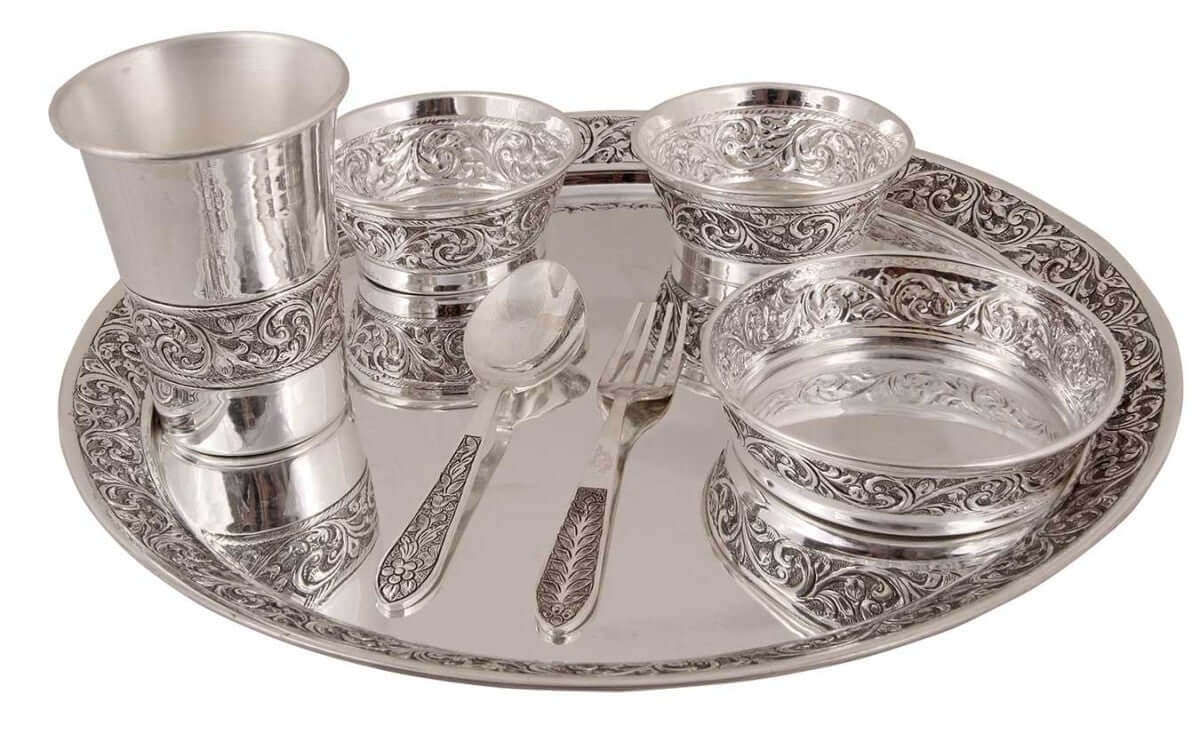 Silver Gift and Articles Silver Dinner Set Image 8