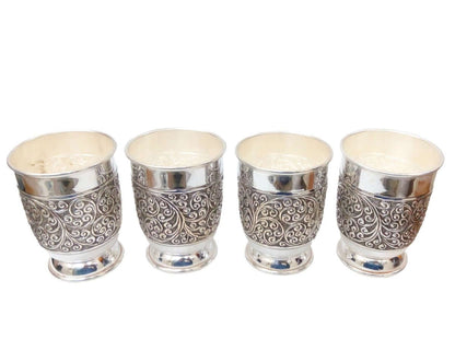 Silver Gift and Articles Silver Glass Set 4 Pcs. Image 1