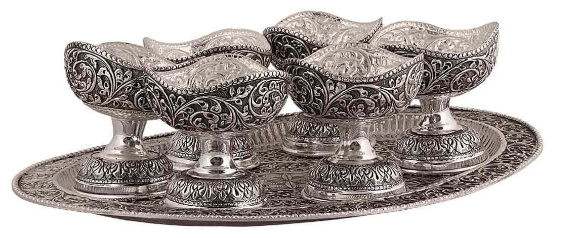 Silver Gift and Articles Silver Ice-cream Bowl Image 2