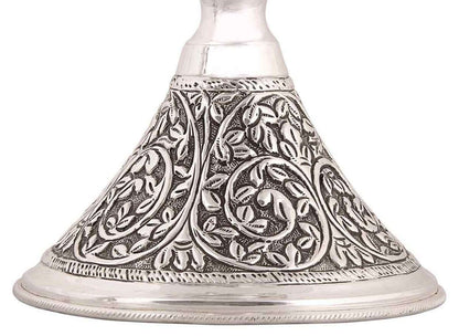 Silver Gift and Articles Silver Narthaki Plain Top Lamp Image 3
