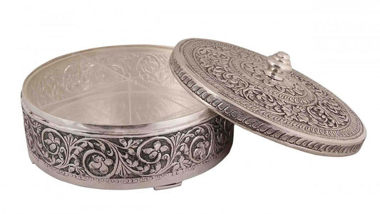 Silver Gift and Articles Traditional Silver Dry Fruit Box