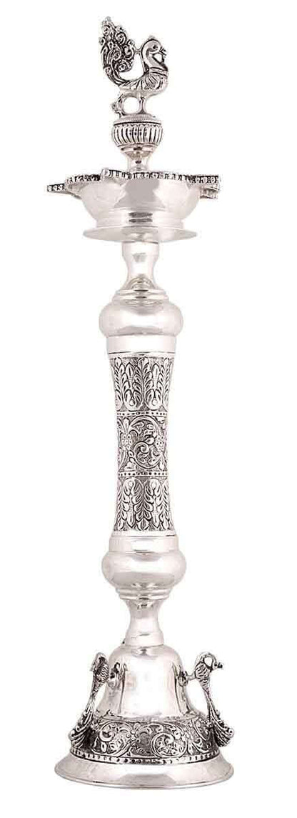Silver Gift and Articles Traditional Silver Narthaki Lamp Image 1