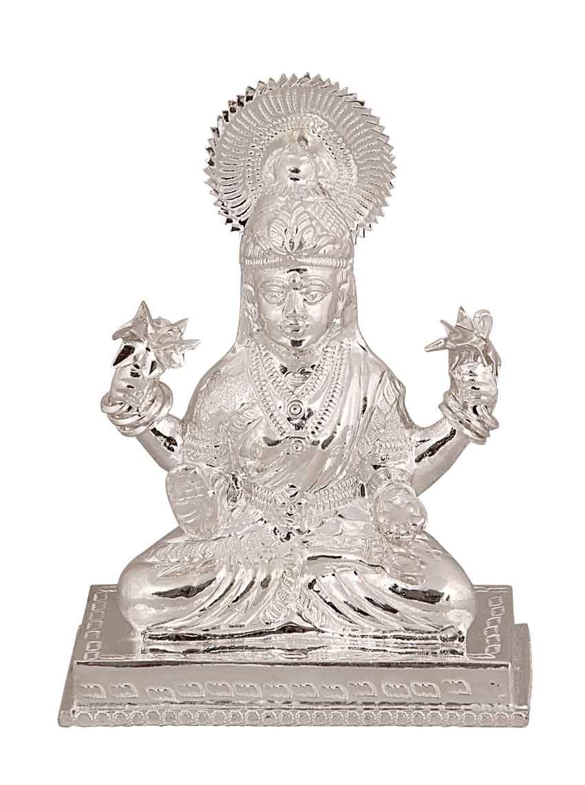 Silver God Idols Goddess Lakshmi ji Idol