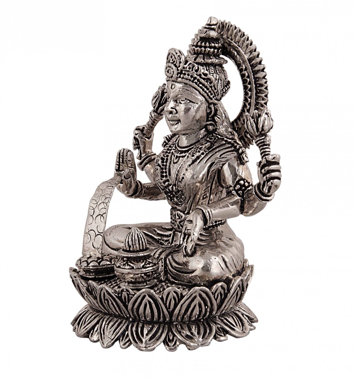 Silver God Idols Goddess Lakshmi ji Idol3 Image 1