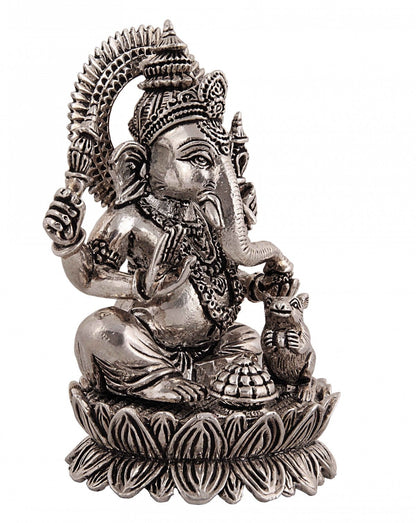Silver God Idols Lord Ganesha Idol in Silver 2