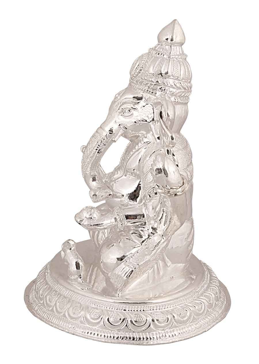 Silver God Idols Lord Ganesha Image 1