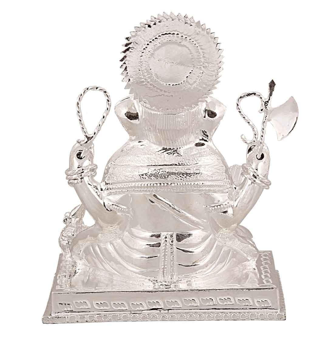 Silver God Idols Silver Idol of Lord Ganesh Image 2